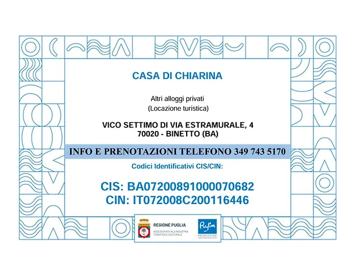 Фото Апартаменты Casa Di Chiarina Piano Terra Bitetto